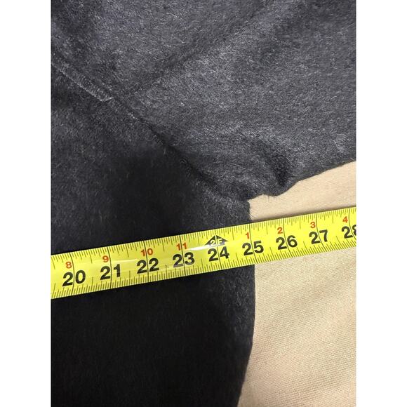 Bogner Coat woman Large Charcoal Belted Overcoat Made in West Germany - Picture 13 of 16